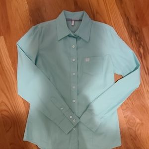 Cinch women's mint button down shirt